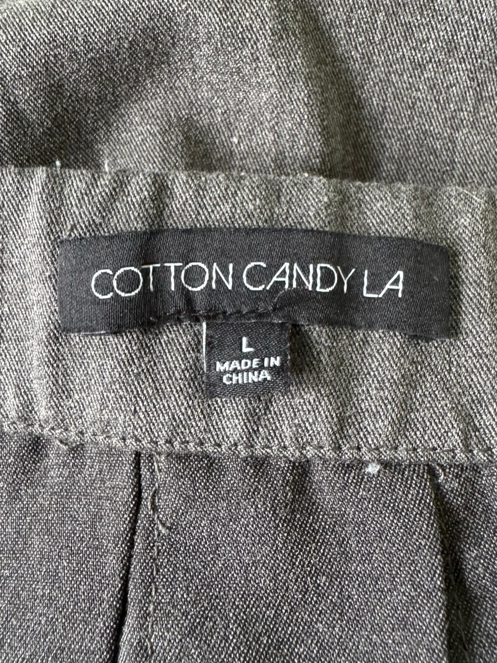 Cotton Candy LA Dark Gray Schoolgirl Pleated Mini Skirt Size Large
